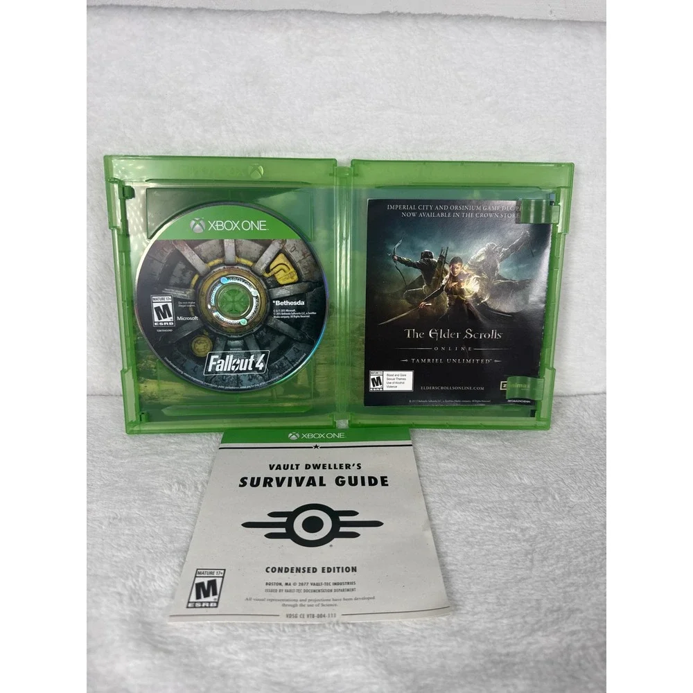 Bethesda Fallout 4 Video Game Xbox One OS Green Excellent Vault Dweller Guide